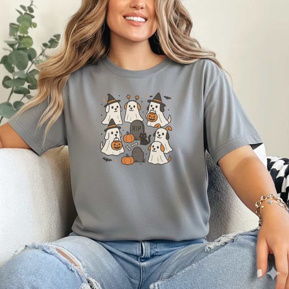 Ghost Dog Squad Halloween T-Shirt