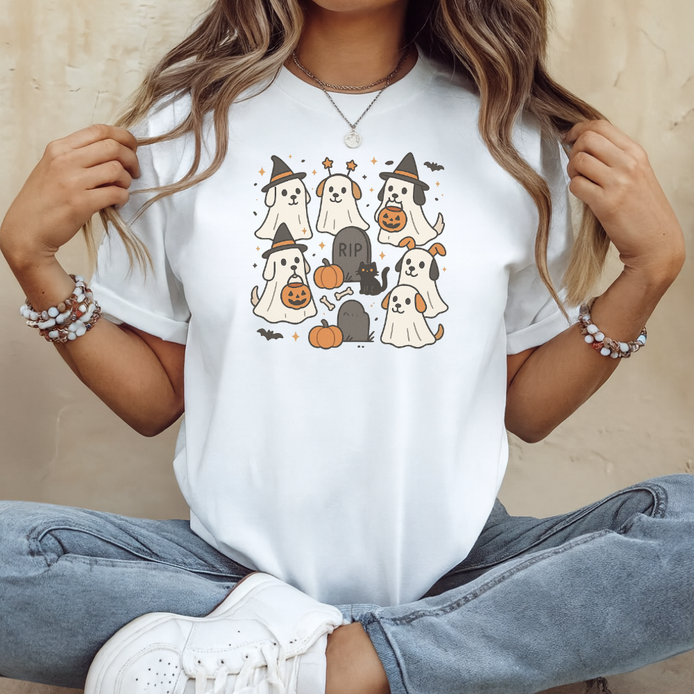 Ghost Dog Squad Halloween T-Shirt
