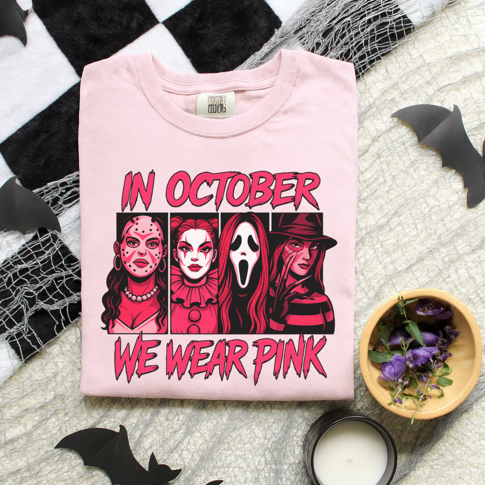 Spooky & Strong β In October We Wear Pink Halloween Awareness Shirt