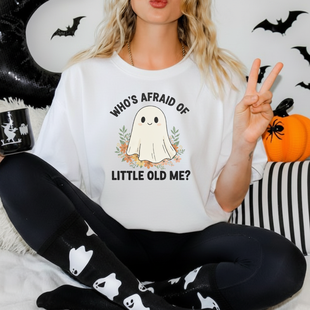Spooky Cute Ghost Tee – Who’s Afraid of Little Old Me?