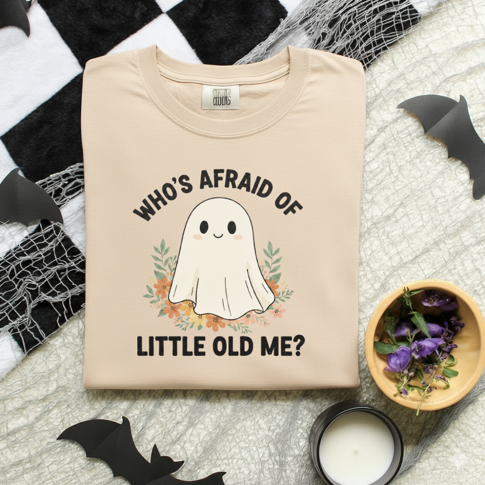 Spooky Cute Ghost Tee – Who’s Afraid of Little Old Me?