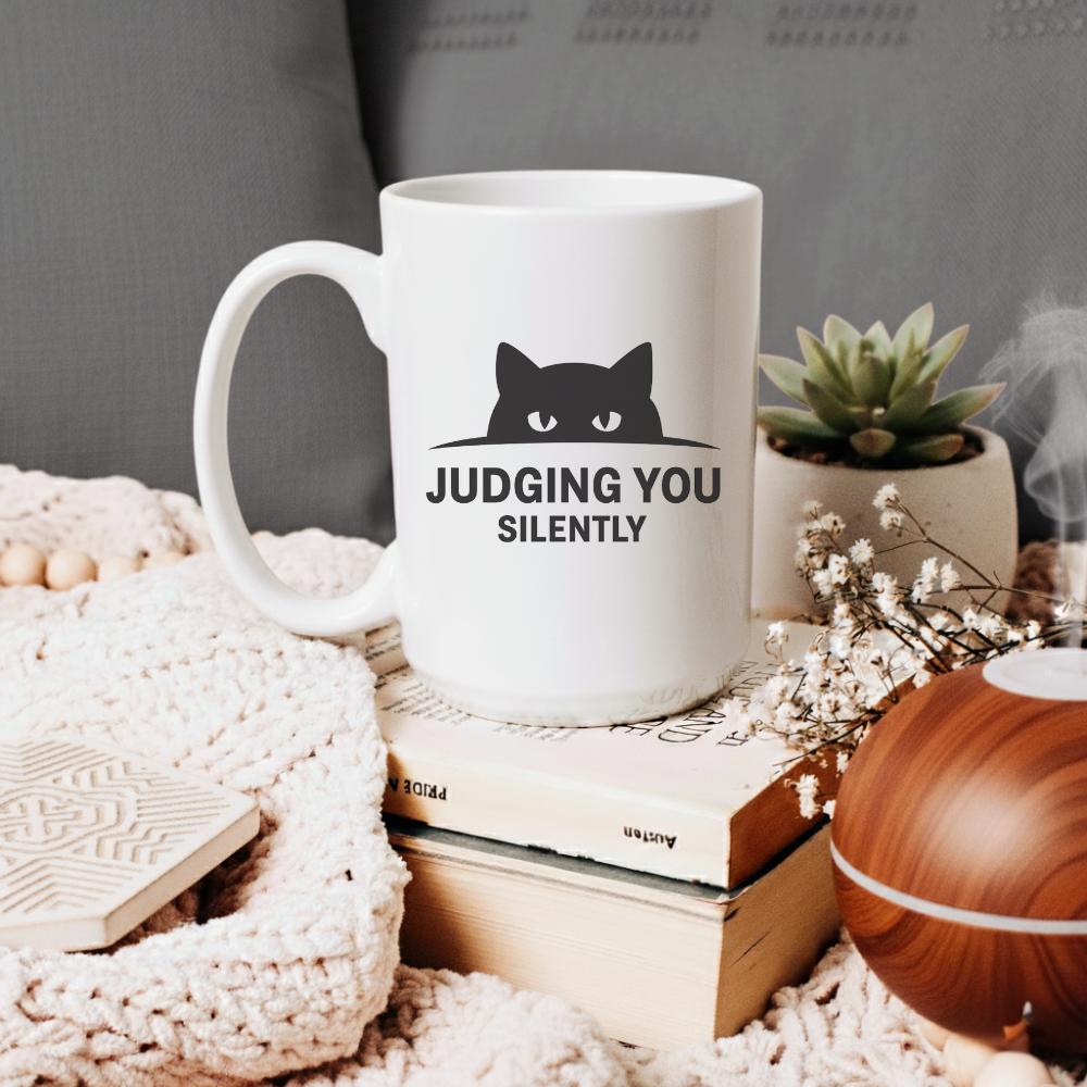 Sarcastic Cat Mug – Offensive Humor Coffee Cup