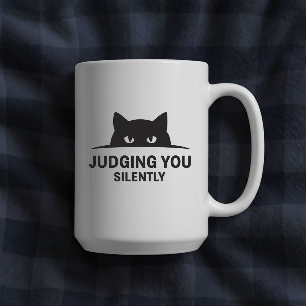 Sarcastic Cat Mug – Offensive Humor Coffee Cup