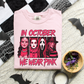 Spooky & Strong – In October We Wear Pink Halloween Awareness Shirt